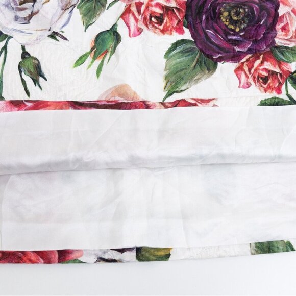 Dolce & Gabbana Skirt Floral Jacquard Sequin Waistband XS/S Girls 11/12 - Picture 9 of 16